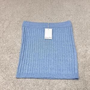 Emory Park Skirt Women’s Blue Knit Pull On Size Large NWT